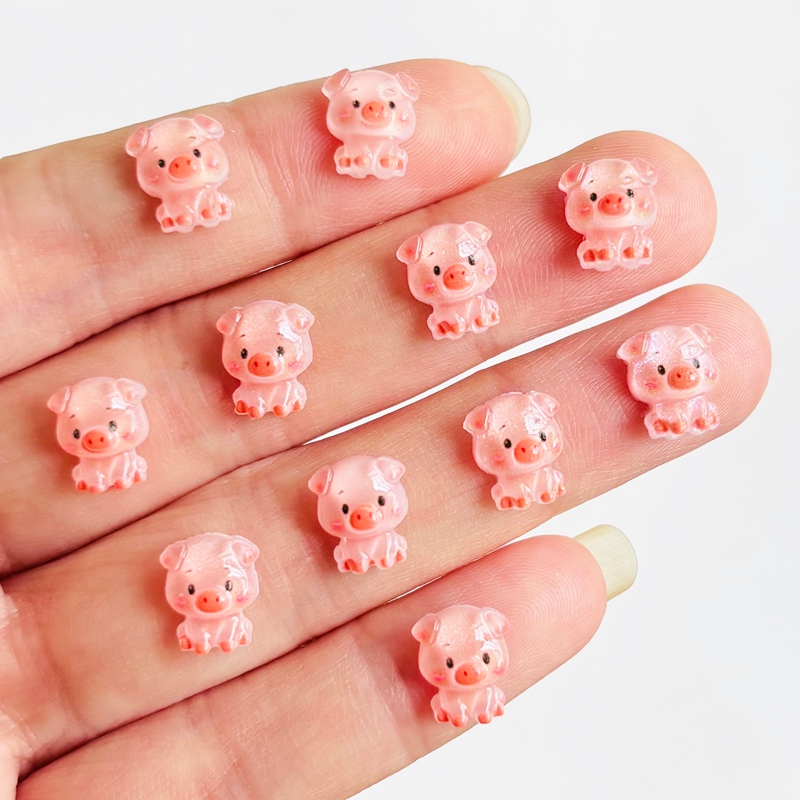 Nail Art Vintage - 60 штук миниатюрных мультяшных свинок из