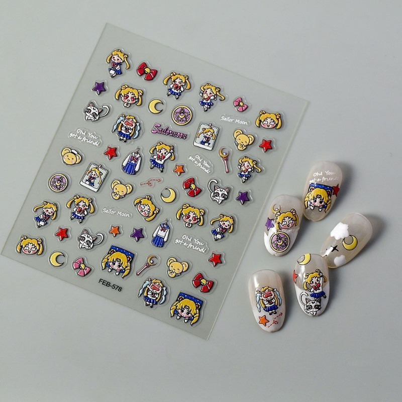 Nail Art Quirky - Новые стикеры по аниме «Сейлор Мун»,