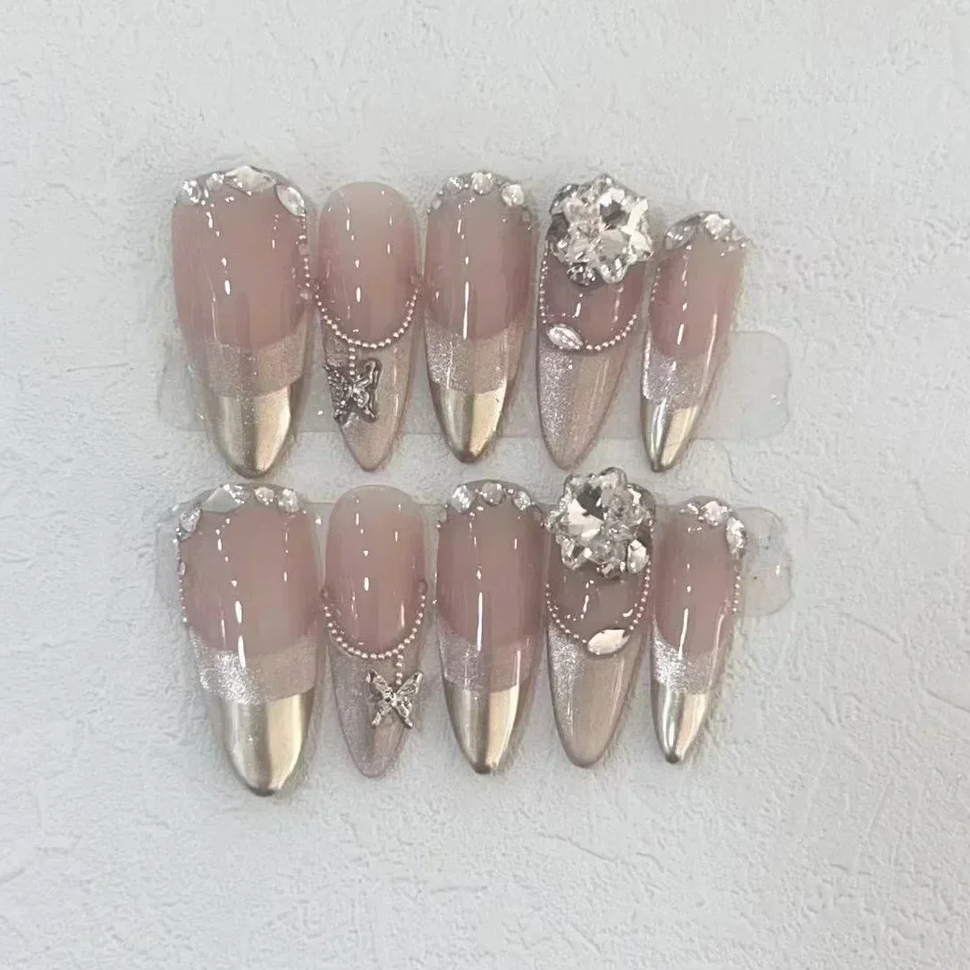 Nail Art Quirky - 10 шт., ручная работа, накладные ногти,
