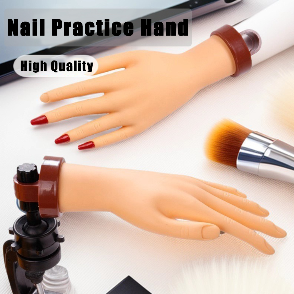 Nail Art Fake - Гибкие силиконовые ногти для практики ногтей,