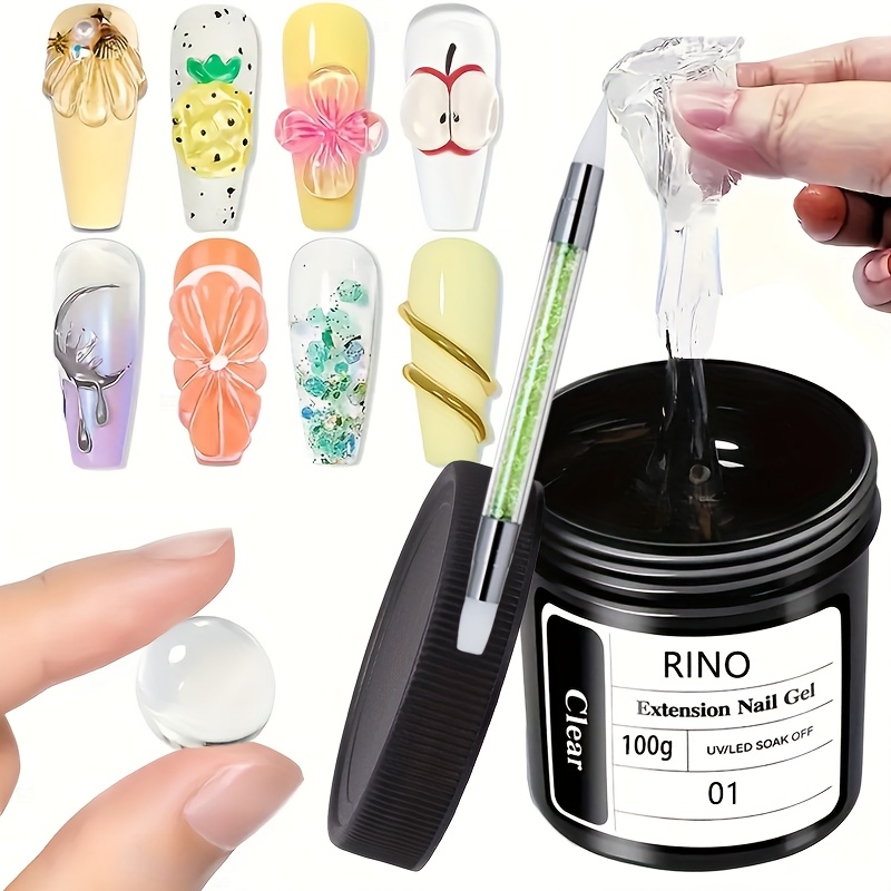 Nail Art Quirky - 100 г прозрачного нелипкого геля для