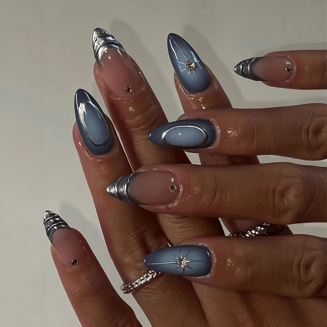 24 шт., набор коротких миндаль – обзор и цена Nail Art Ombre