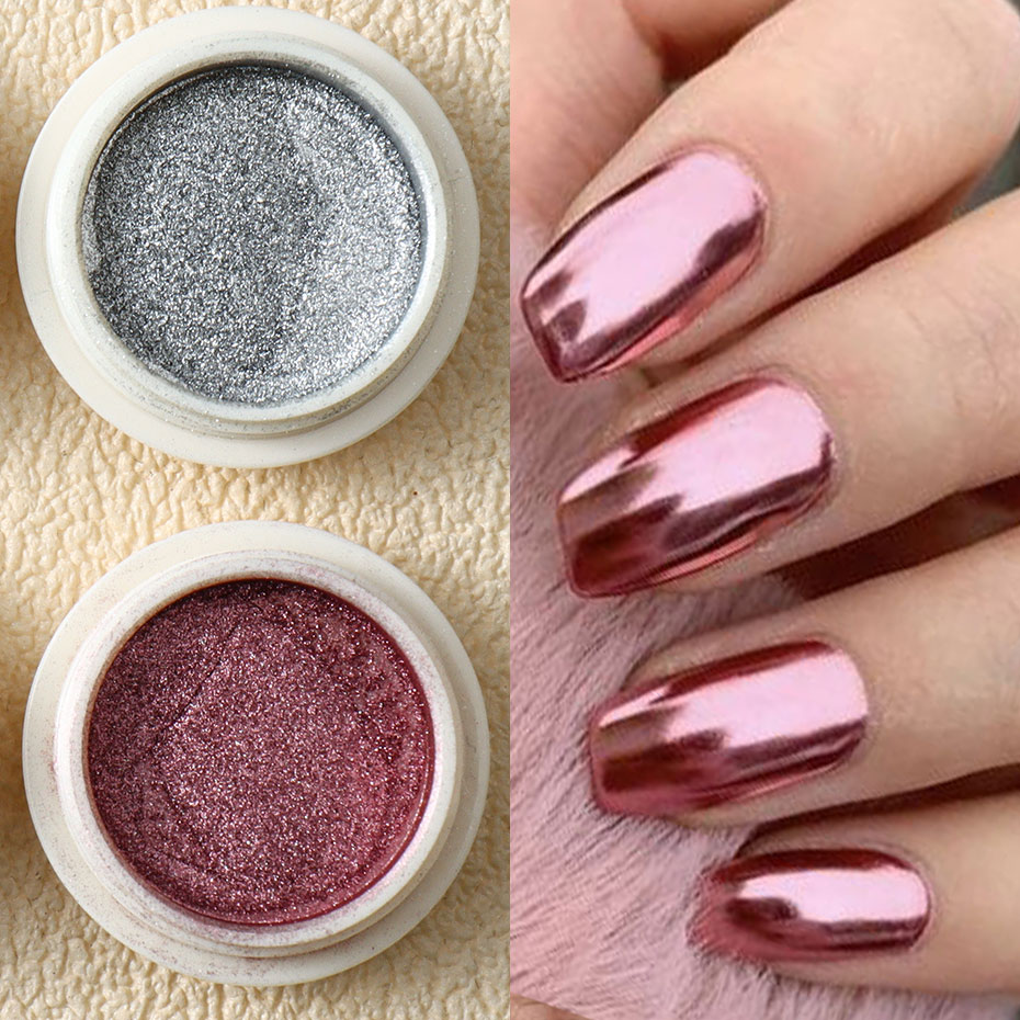 6 шт., золотой металлик, зерка – обзор и цена Nail Art Rose Gold