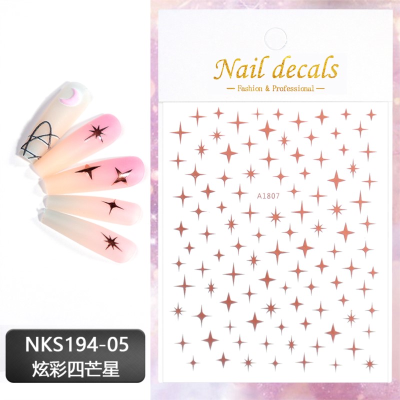3D лазерная Серебристая/Розова – обзор и цена Nail Art Rose Gold