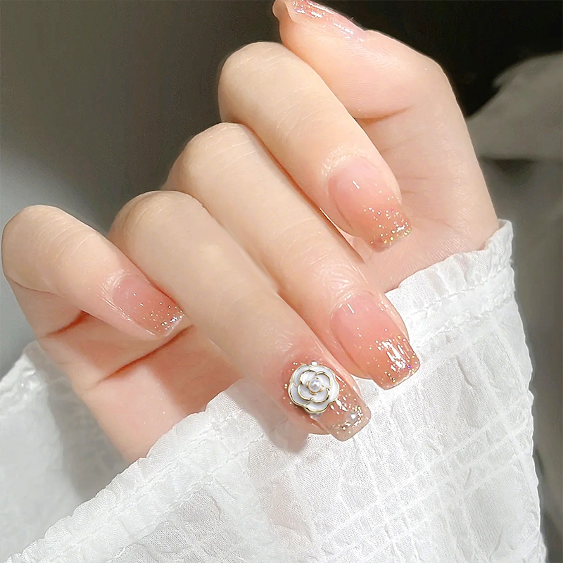 10 шт. ярко-белые, черные брил – обзор и цена Nail Art Rose Gold