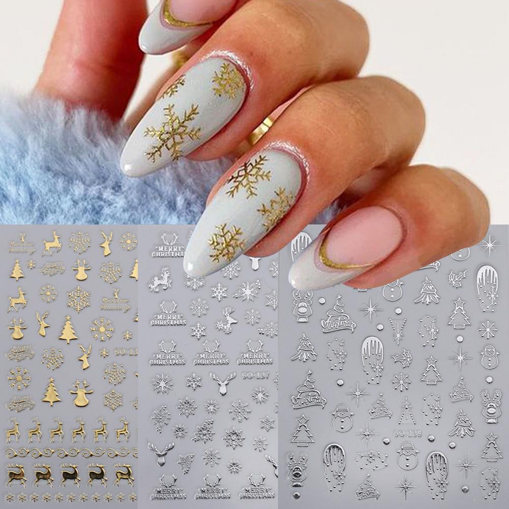 Рождественские наклейки для ди – обзор и цена Nail Art Xmas Stickers