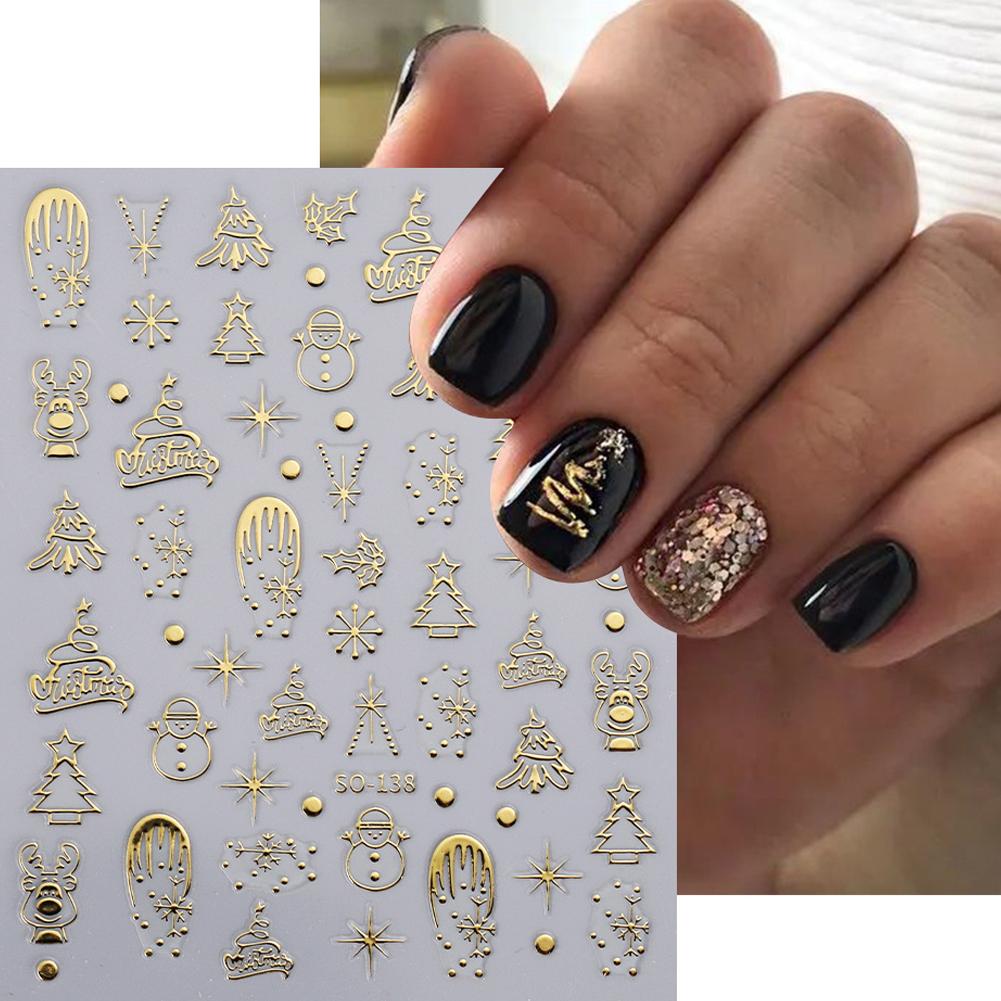 Рождественские наклейки для ди – обзор и цена Nail Art Xmas Stickers