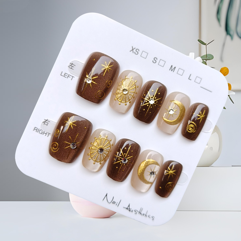 10 шт., осенне-зимние коричнев – обзор и цена Nail Art Quirky