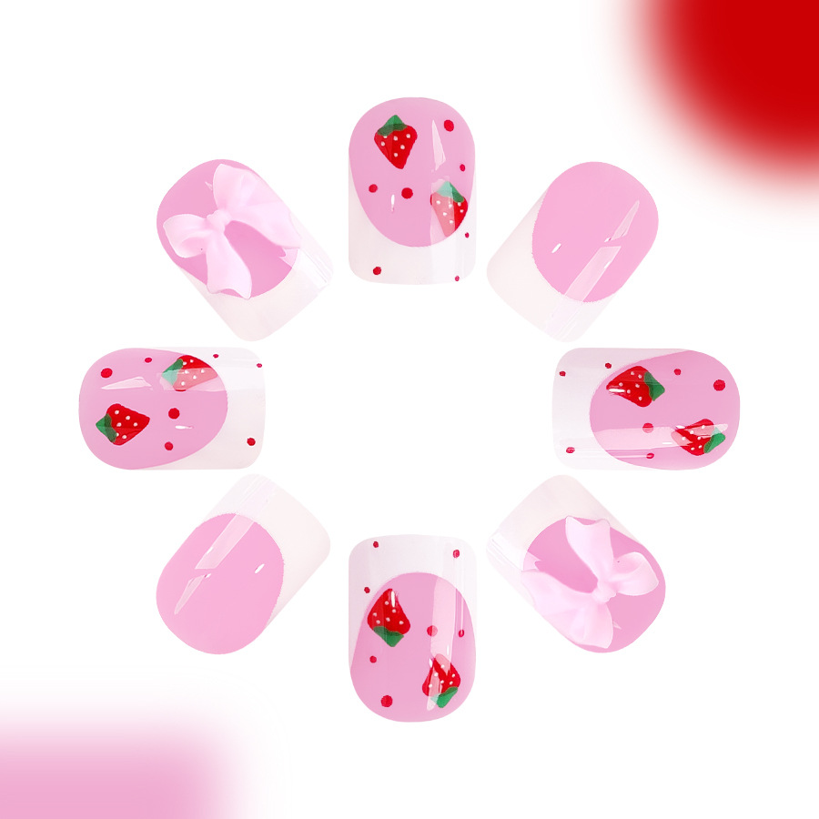 24 шт., красные клубничные диз – обзор и цена Nail Art Aesthetic