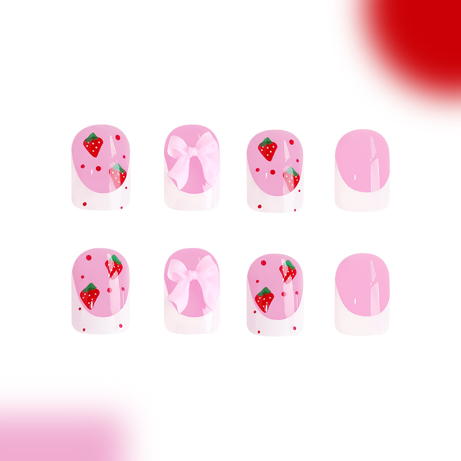 24 шт., красные клубничные диз – обзор и цена Nail Art Aesthetic