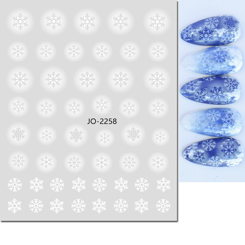 3d наклейки для дизайна ногтей – обзор и цена Nail Art Xmas Stickers