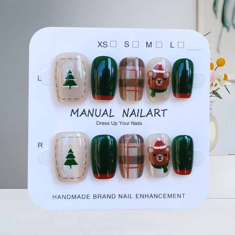 10 шт., рождественские полуруч – обзор и цена Nail Art Fake