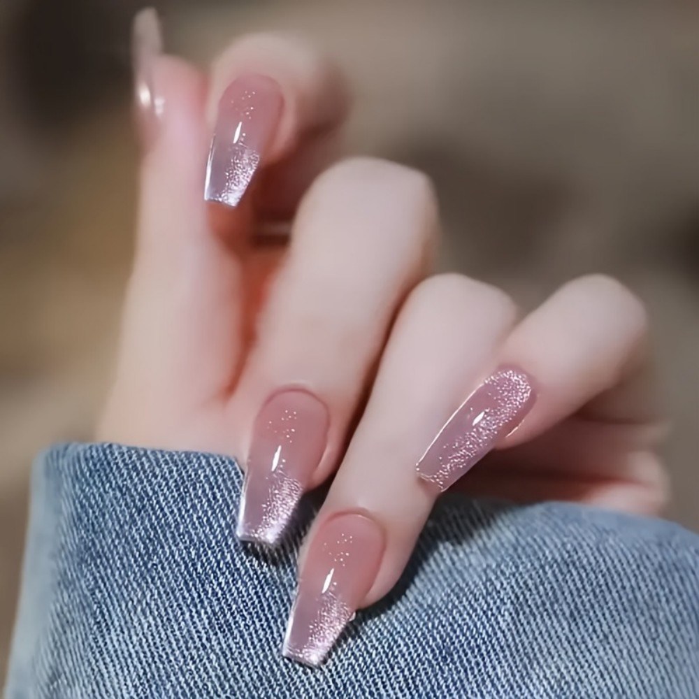 24 шт. блестящих розовых накла – обзор и цена Nail Art Aesthetic
