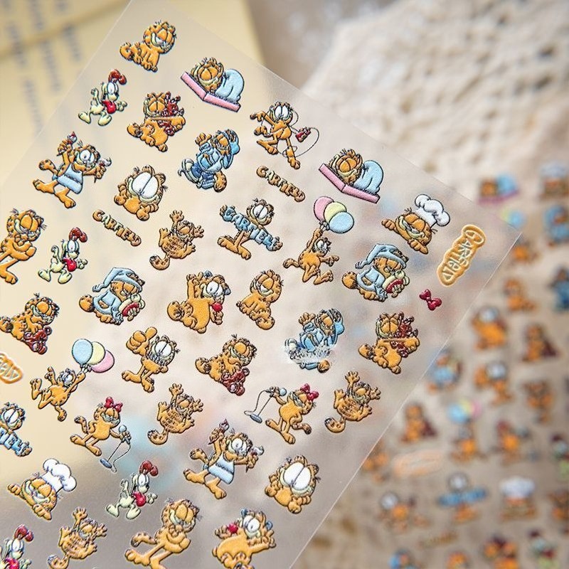 Новые наклейки для ногтей Garf – обзор и цена Nail Art Quirky