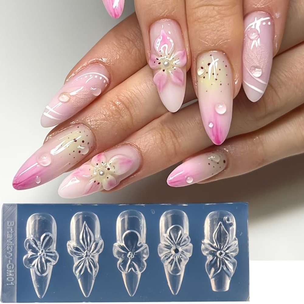 Силиконовые 3D-формы для дизай – обзор и цена Nail Art Vintage