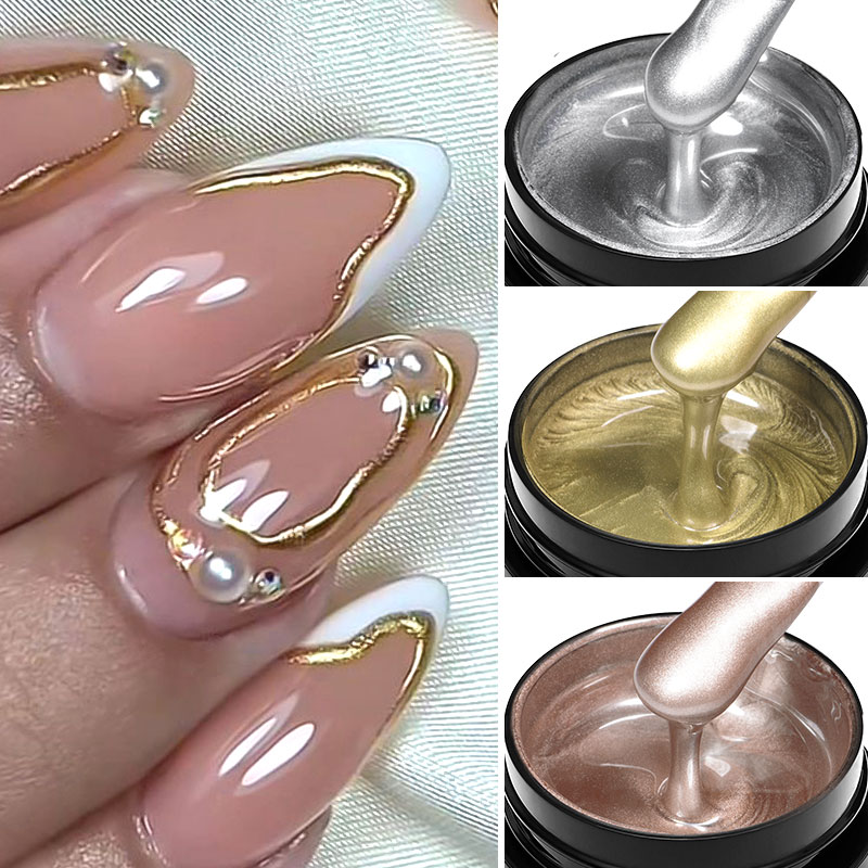 8 мл Металлический гель-лак дл – обзор и цена Nail Art Rose Gold
