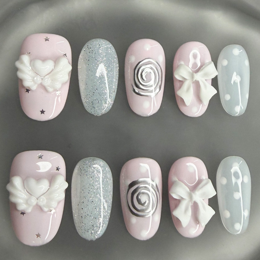 Корейские винтажные накладные  – обзор и цена Nail Art Vintage
