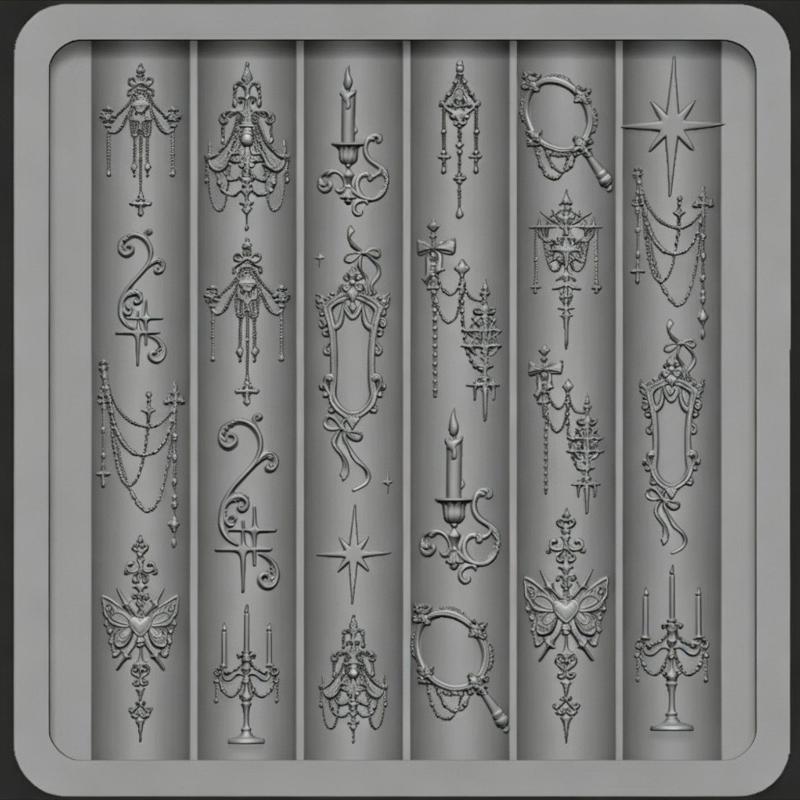 Винтажная форма для дизайна но – обзор и цена Nail Art Vintage
