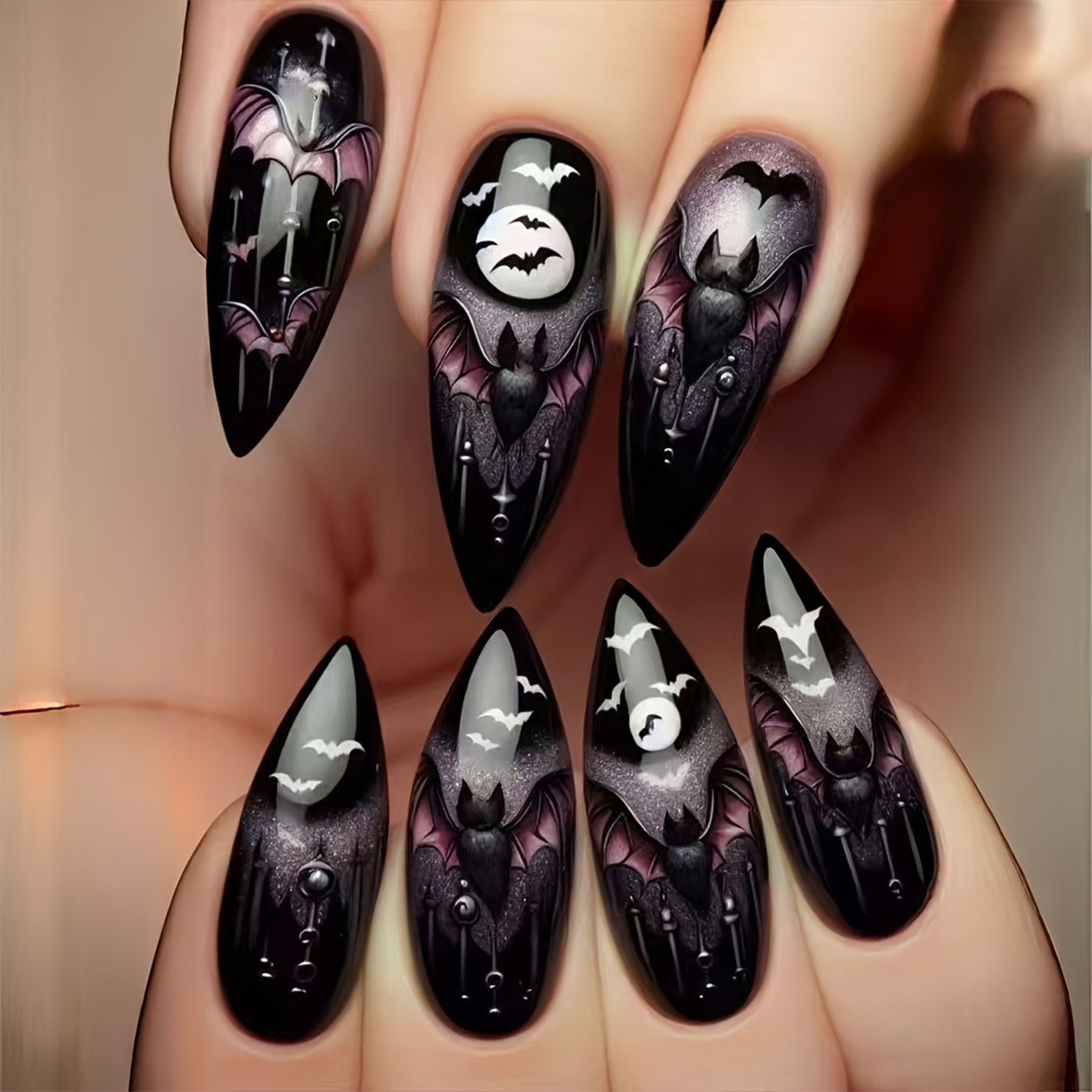 24 шт. накладных ногтей на Хэл – обзор и цена Nail Art Aesthetic