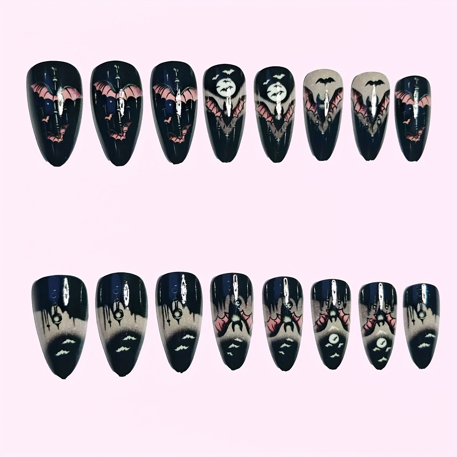 24 шт. накладных ногтей на Хэл – обзор и цена Nail Art Aesthetic