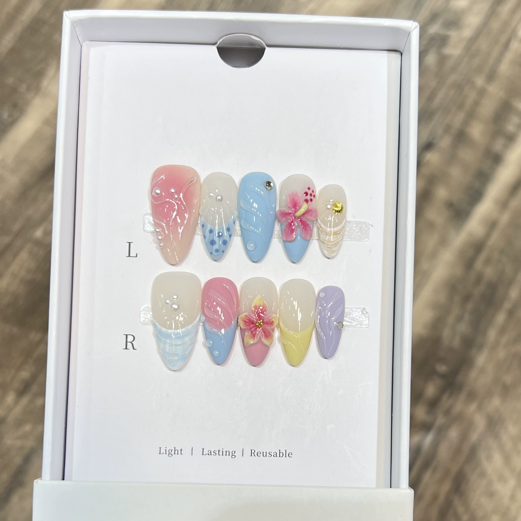10 шт. накладных ногтей цвета  – обзор и цена Nail Art Aesthetic