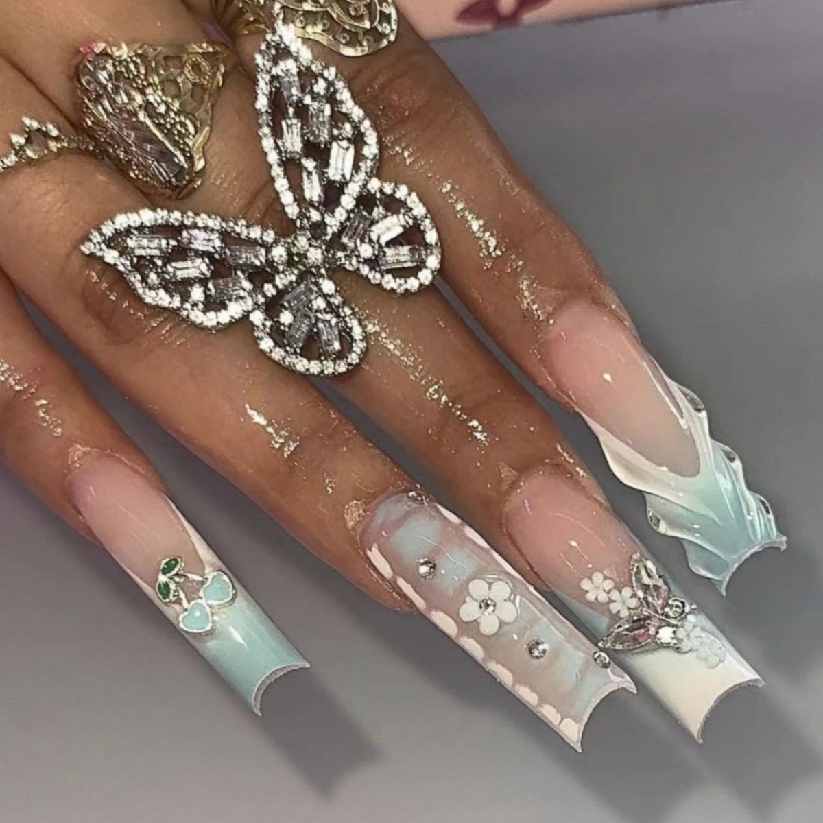 24 шт., цветочный пресс на ног – обзор и цена Nail Art Quirky