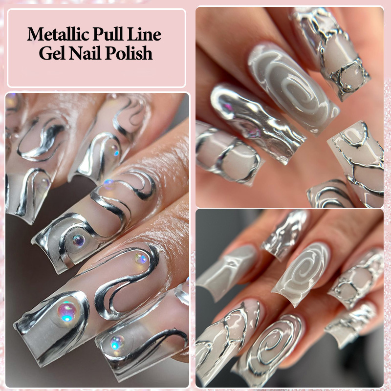 LILYCUTE 5 мл супер яркий мета – обзор и цена Nail Art Rose Gold